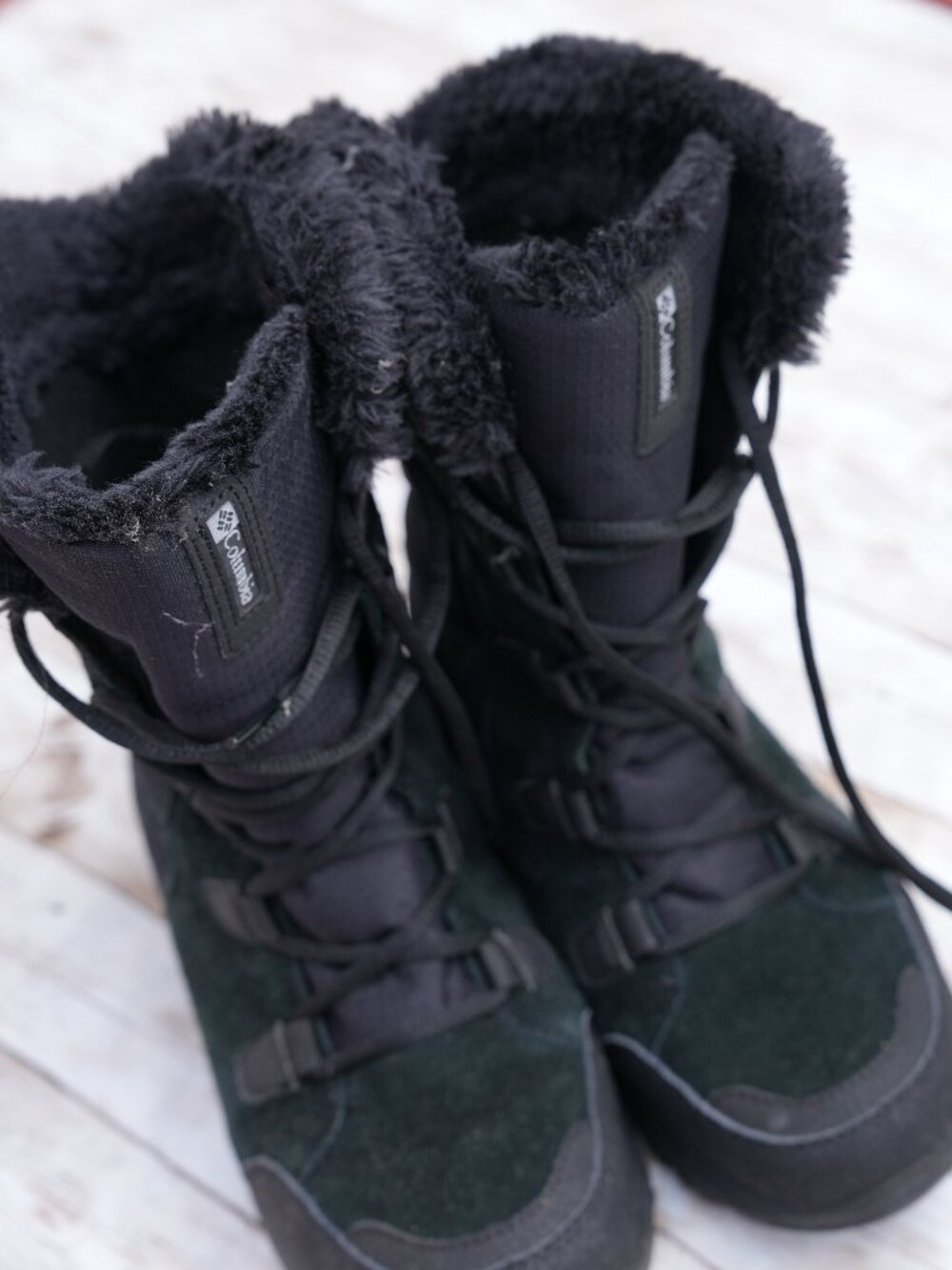 Columbia Women's Black Waterproof Snowboots Size 8